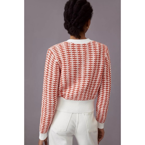 Anthropologie Maeve Bridget Cardigan Cropped Button Front Knit - Picture 2 of 11